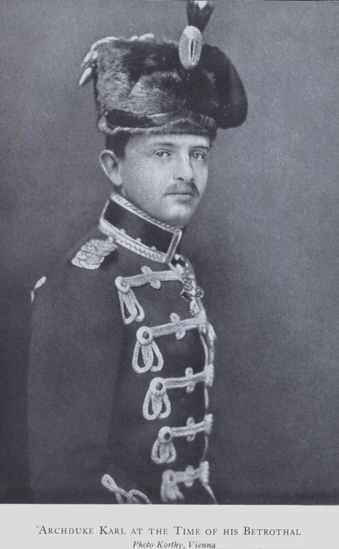 Károly főherceg, később I. Károly, Ausztria császára (f/w fotó) alkotó: Austrian Photographer