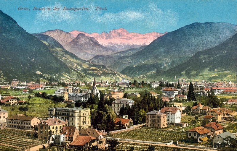 Gries, Bozen ÉS The Rosengarten, Tirol alkotó: Austrian Photographer