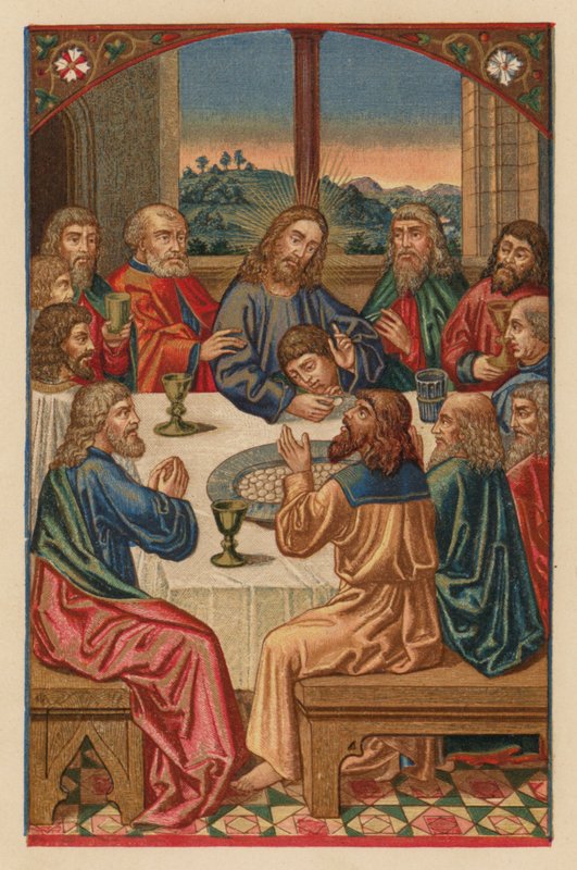Úrvacsora (kromolit) alkotó: Austrian School