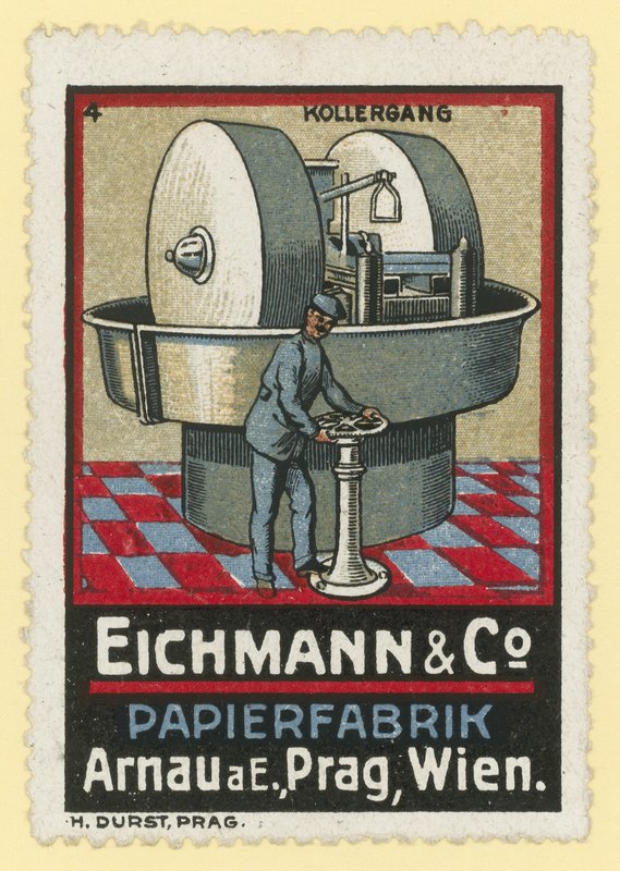 Eichmann & Co papírgyártók, Arnau am Elbe, Prága, Bécs alkotó: Austrian School