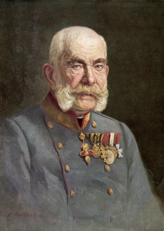 I. Ferenc József, osztrák császár (színes litográfia) alkotó: Austrian School