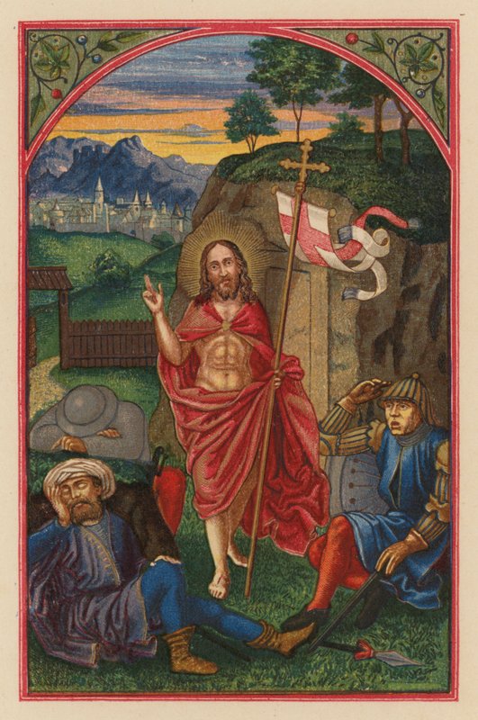 Feltámadás D N J Chr (kromolit) alkotó: Austrian School