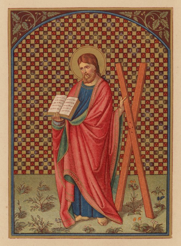 S Andreas, apostol (chromolitho) alkotó: Austrian School