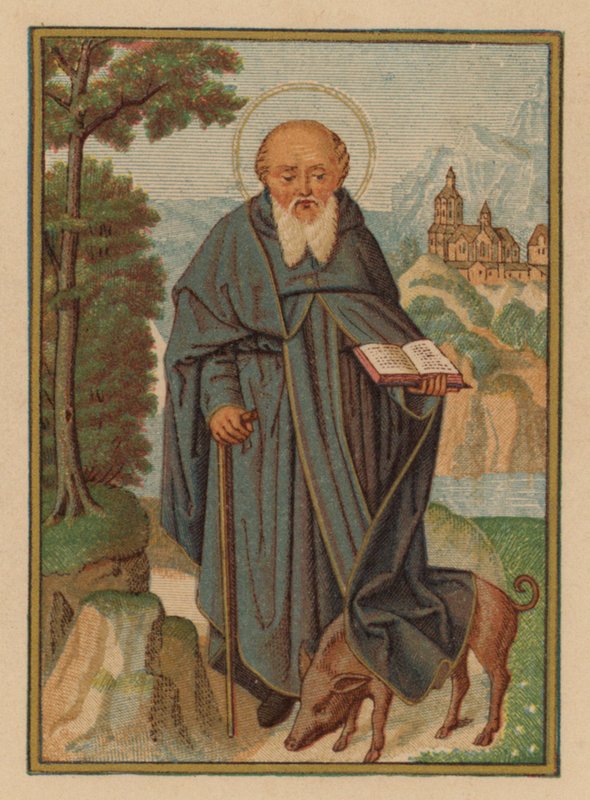 S Antonius (chromolitho) alkotó: Austrian School