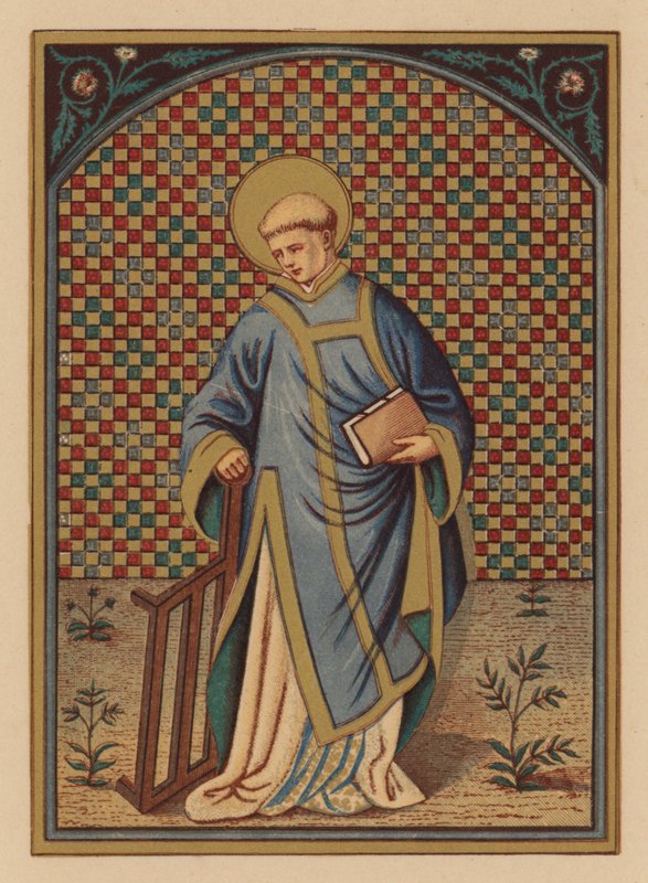 Szent Lőrinc (kromolit) alkotó: Austrian School