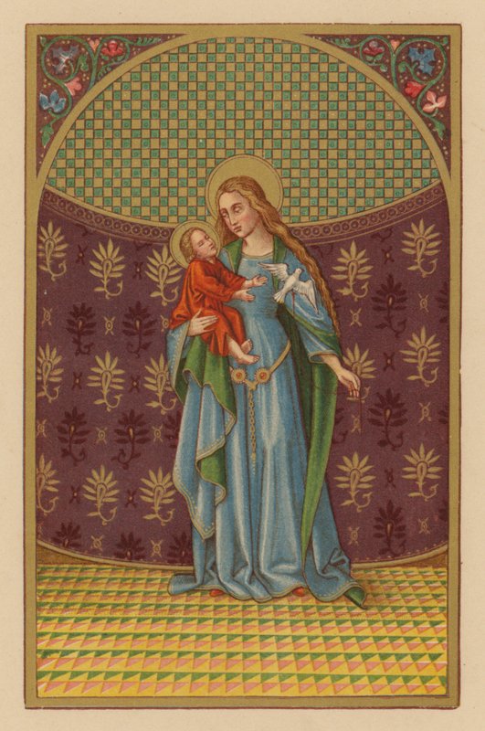 S Maria Mater Dei (kromolit) alkotó: Austrian School