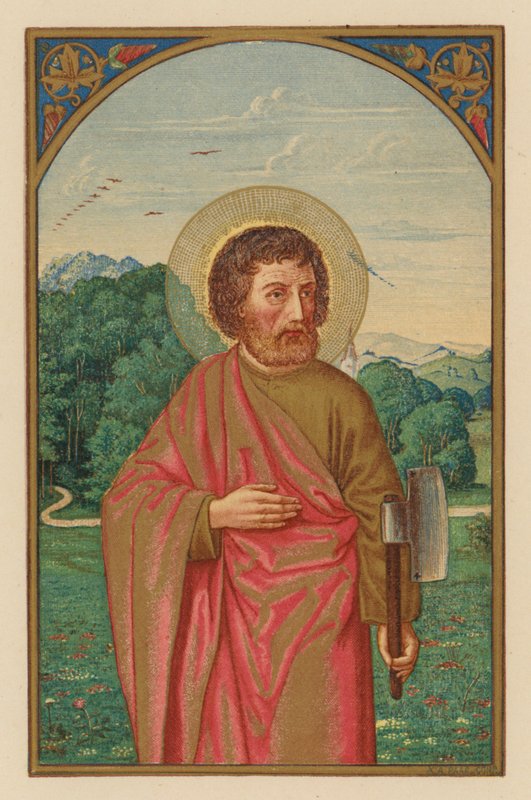 S Mathias, apostol (chromolitho) alkotó: Austrian School