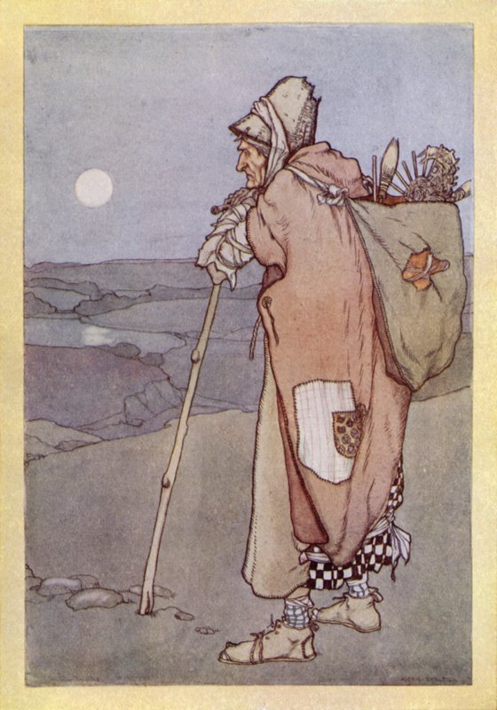 John Keats: Meg Merrilies (színes litó) alkotó: Averil Mary Burleigh