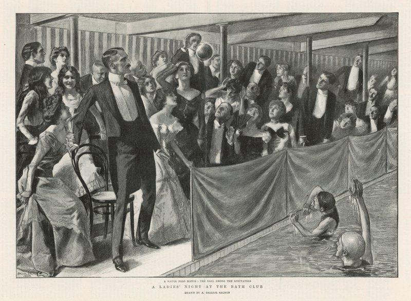 Hölgyek estje a Bath Clubban (litho) alkotó: Balliol (after) Salmon