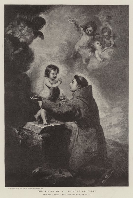 Páduai Szent Antal látomása alkotó: Bartolomé Esteban Murillo