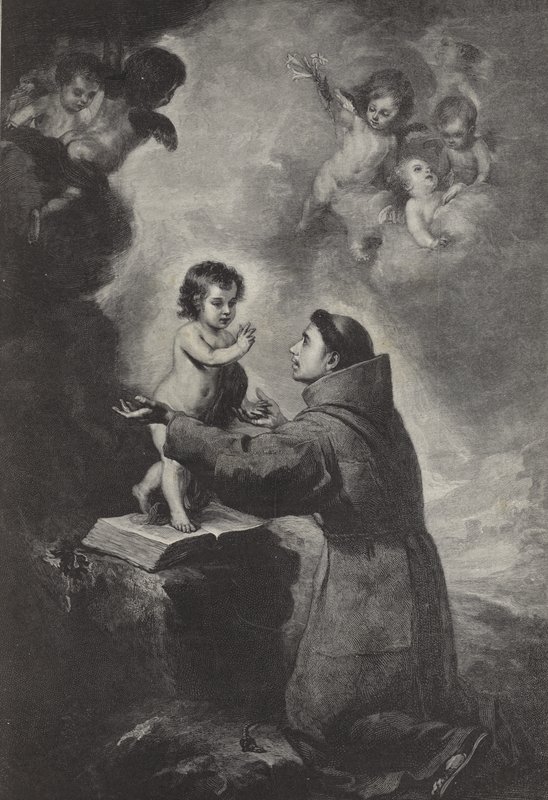 Páduai Szent Antal látomása alkotó: Bartolomé Esteban Murillo