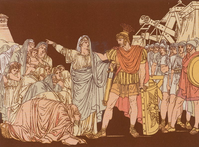 Coriolanus és az anyja alkotó: Bartolomeo Pinelli
