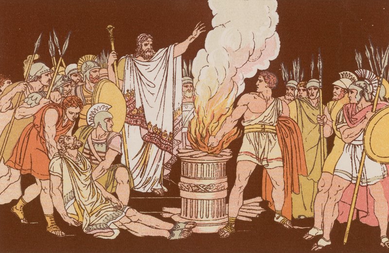 Mutius Scaevola Lars Porsenna előtt alkotó: Bartolomeo Pinelli