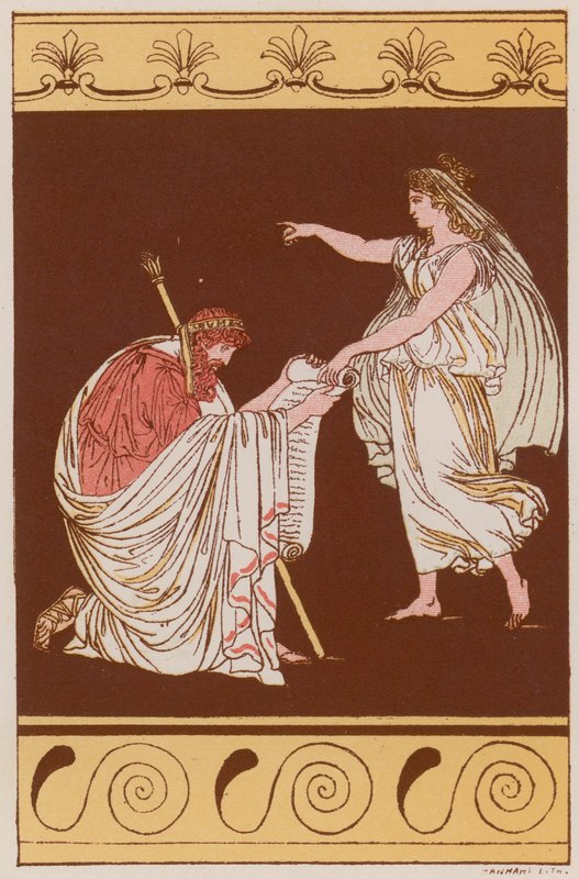 Numa Pompilius és a nimfa Egeria alkotó: Bartolomeo Pinelli