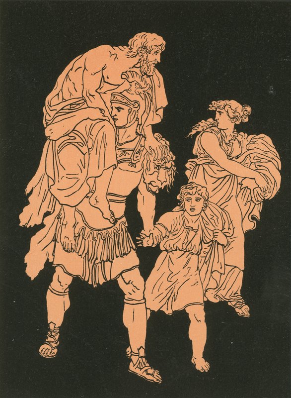 Repülés Trójából alkotó: Bartolomeo Pinelli