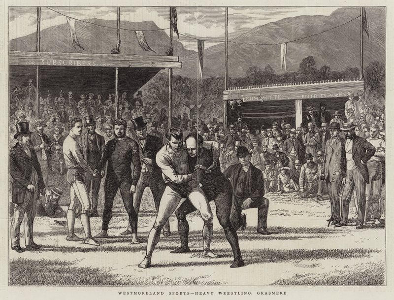Westmoreland Sports, Heavy Wrestling, Grasmere alkotó: Basil Bradley