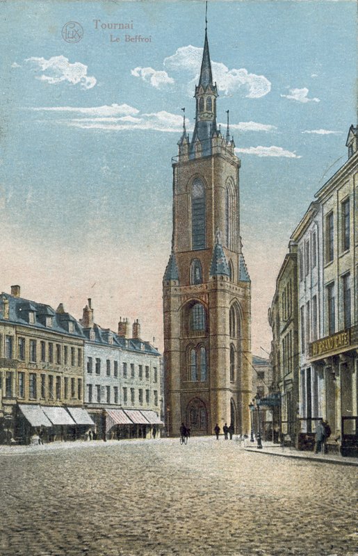 Tournai: A Belfry (színes fénykép) alkotó: Belgian Photographer