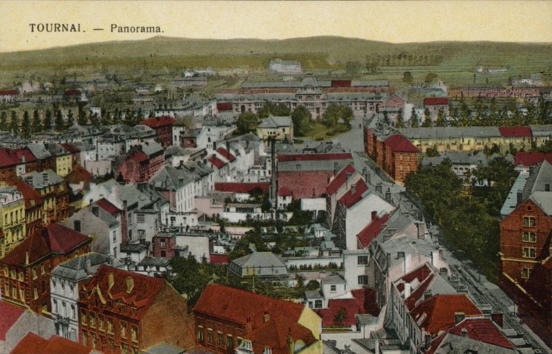 Tournai: Tournai: Panoráma (színes fotó) alkotó: Belgian Photographer