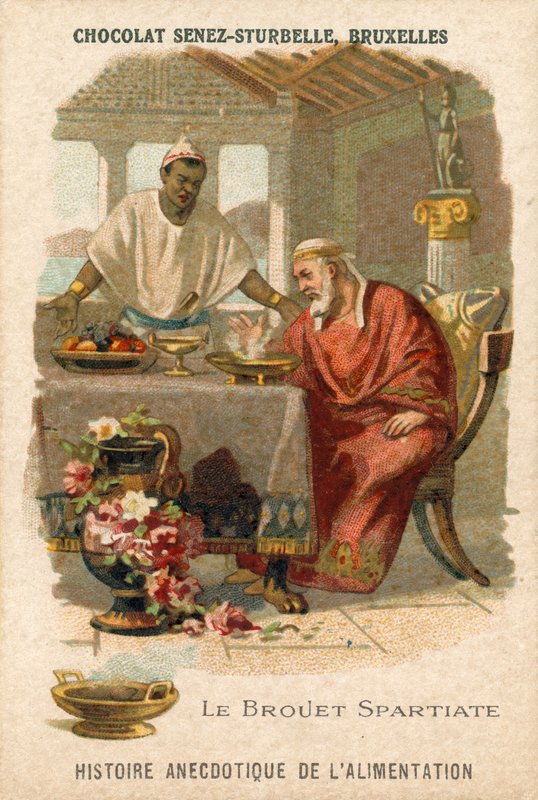 A Spartan Broth, a Chocolat Senez-Sturbelle cég által gyártott kereskedelmi kártya alkotó: Belgian School