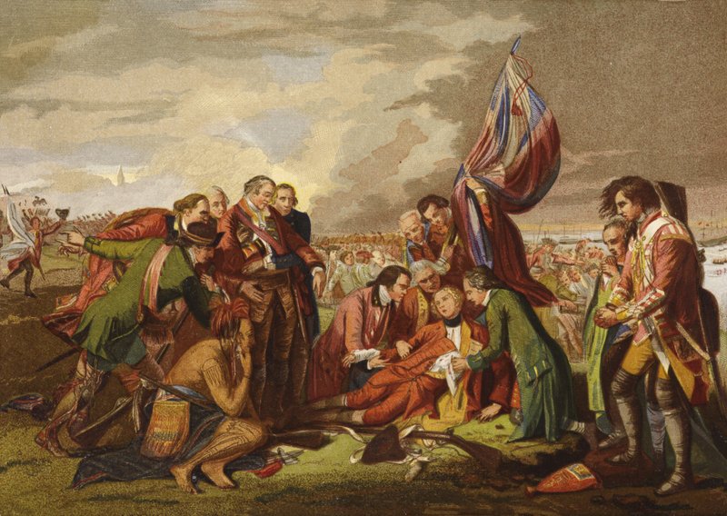 Wolfe halála alkotó: Benjamin West
