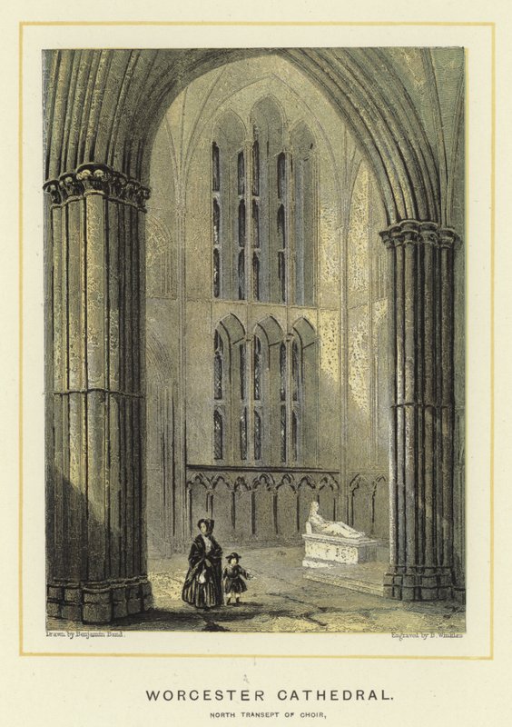 Worcesteri katedrális, a kórus északi kereszthajója alkotó: Benjamin Baud