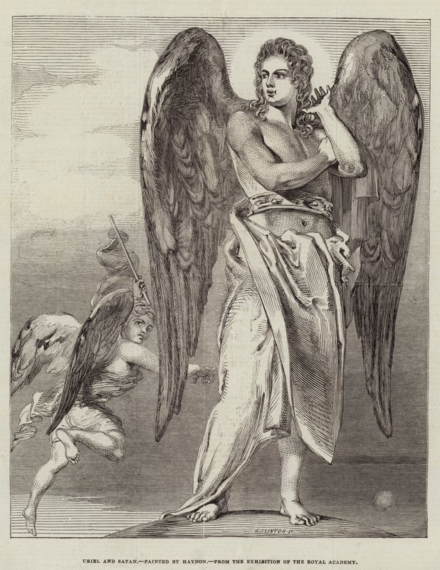 Uriel és a Sátán alkotó: Benjamin Haydon