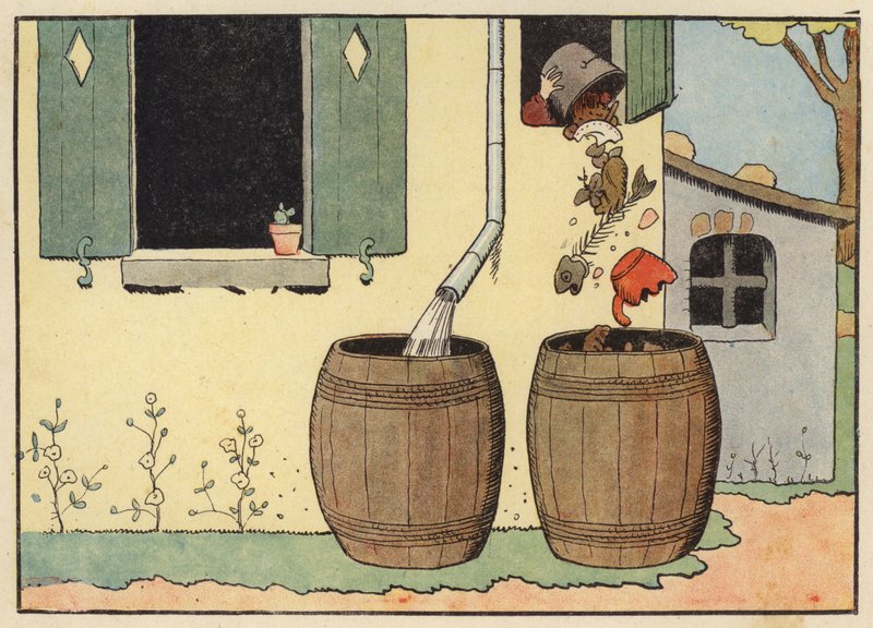 Illusztráció a Chantecler számára, Benjamin Rabier (színes litó) alkotó: Benjamin Rabier