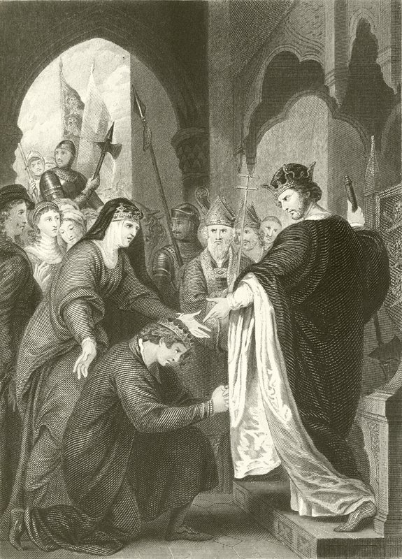 János herceg beadványa I. Richárdnak alkotó: Benjamin West