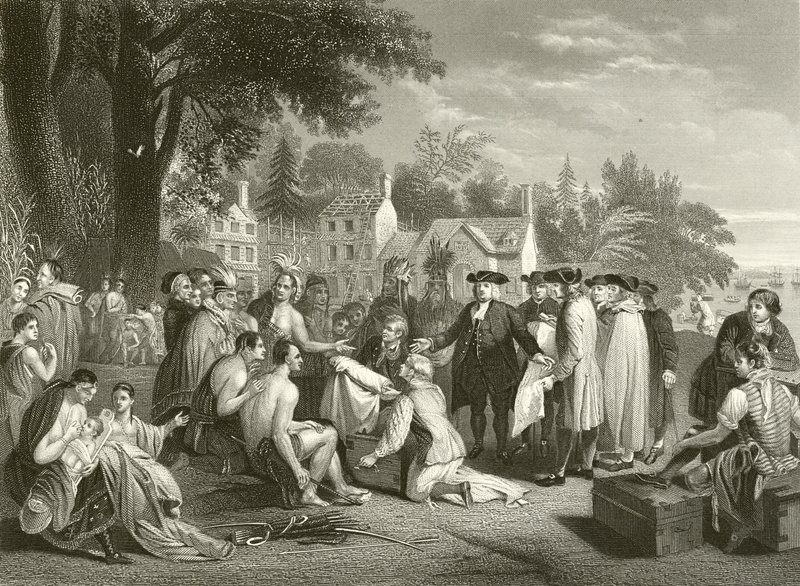 William Penn szerződése az indiánokkal alkotó: Benjamin West