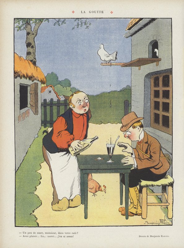 Illusztráció Le Rire alkotó: Benjamin Rabier