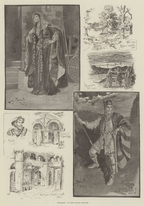 Macbeth a Lyceum Színházban alkotó: Bernard Partridge