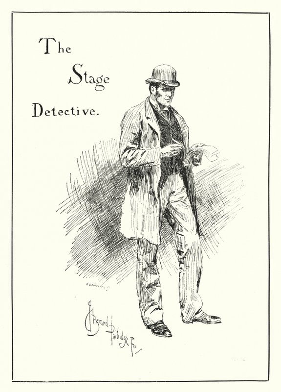 A színpadi nyomozó (metszet) alkotó: Bernard (after) Partridge