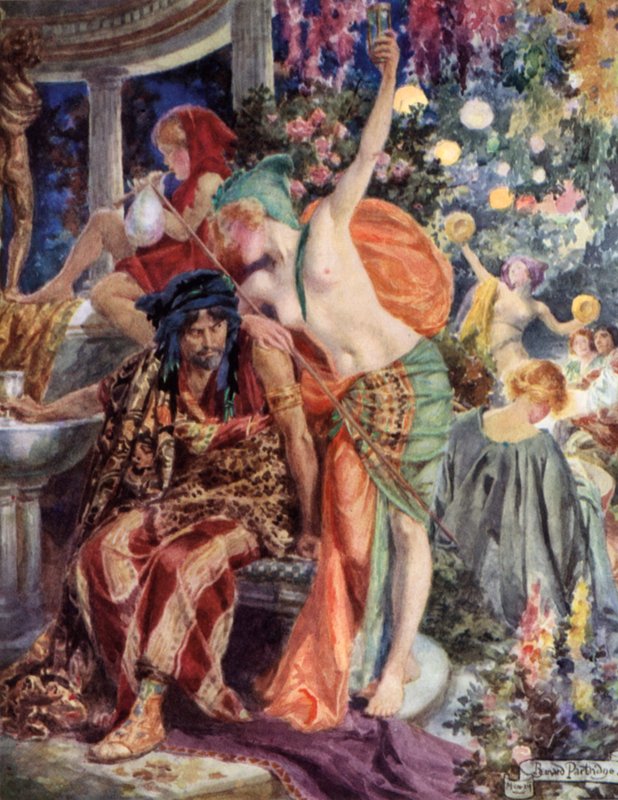 Jelenet Robert Browning Rabbi Ben Ezrából alkotó: Bernard Partridge