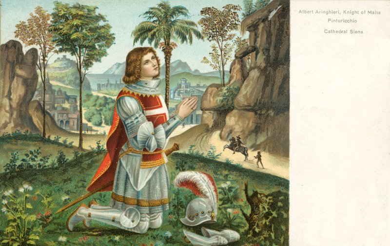 Albert Anringhieri, Málta lovagja, Pinturicchio alkotó: Bernardino di Betto Pinturicchio