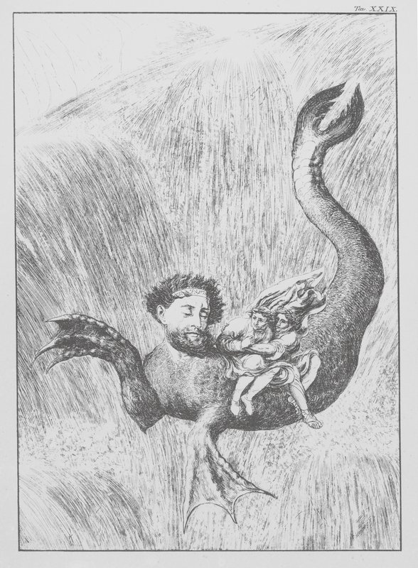 Dante Isteni komédiája, Inferno (Pokol), XXIX. tábla (litográfia) alkotó: Bernhard Schuler