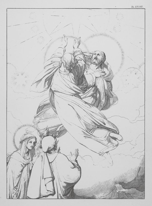 Dante Isteni komédiája, Paradiso (Mennyország), XXXIII. tábla (litográfia) alkotó: Bernhard Schuler