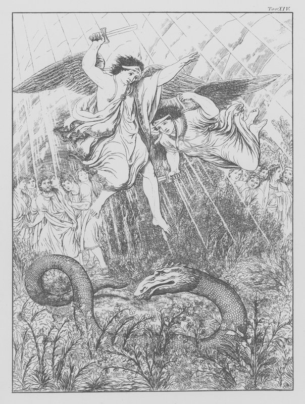 Dante Isteni komédiája, Purgatorio (Purgatórium), XIV. tábla (lithó) alkotó: Bernhard Schuler