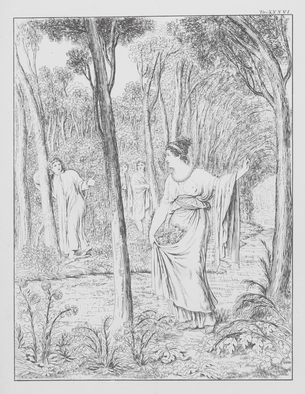 Dante Isteni komédiája, Purgatorio (Purgatórium), XXXVI. tábla (litográfia) alkotó: Bernhard Schuler