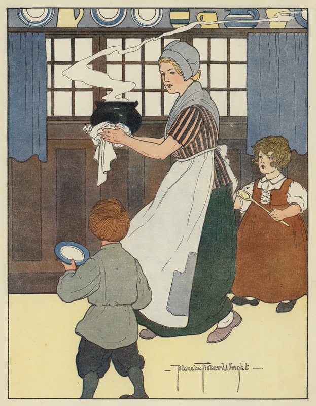 Borsó zabkása alkotó: Blanche Fisher Wright