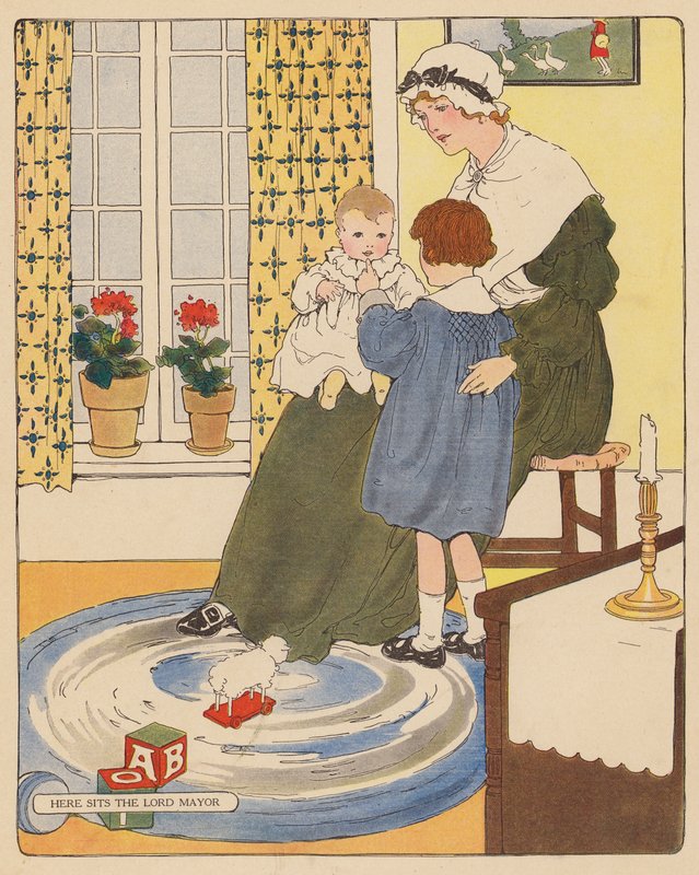Gyerekvers: (színes litográfia). alkotó: Blanche Fisher Wright