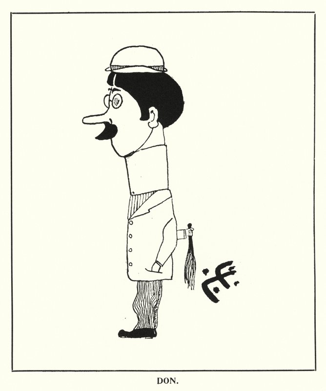 Oxfordi fejek: Don (litho) alkotó: Bohun Lynch