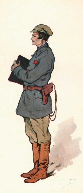 Egy szovjet komisszár (színes litó) alkotó: Boris Vasilievich Zvorykin