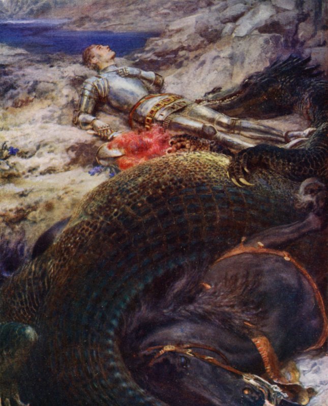 Szent György és a sárkány alkotó: Briton Riviere