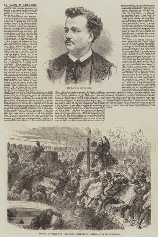 Victor Noir temetése alkotó: Burn Smeeton