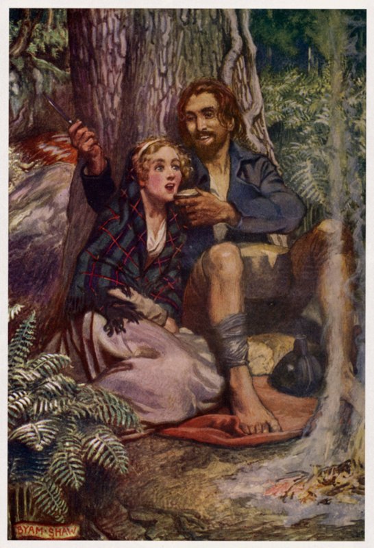 "Olyan torokban, ahonnan Nane láthat" (színes litho) alkotó: Byam (after) Shaw