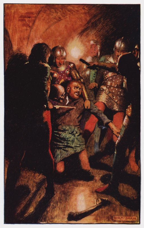 Illusztráció a kolostorhoz és a kandallóhoz, Charles Reade (színes litó) alkotó: Byam (after) Shaw