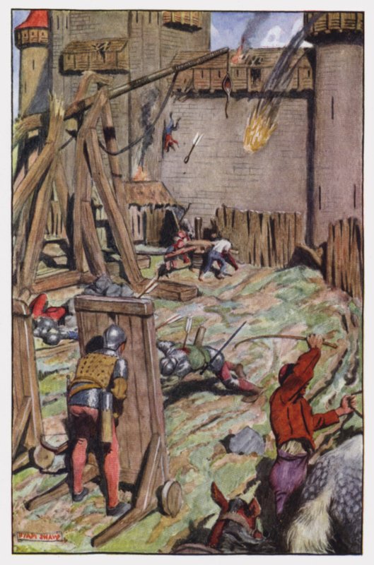 Illusztráció a kolostorhoz és a kandallóhoz, Charles Reade (színes litó) alkotó: Byam (after) Shaw