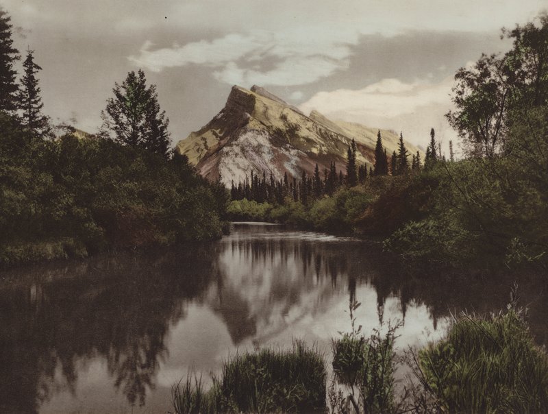 Mount Rundle, Banff, Alt 9665 Feet (színes fotó) alkotó: Byron Hill Harmon