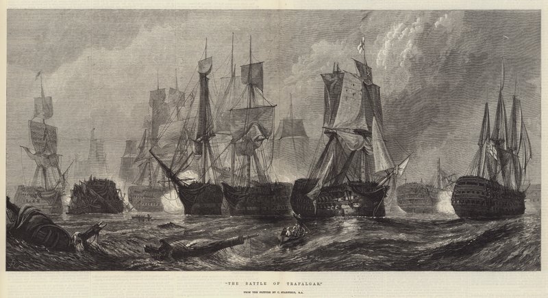 A trafalgari csata alkotó: C. Stanfield
