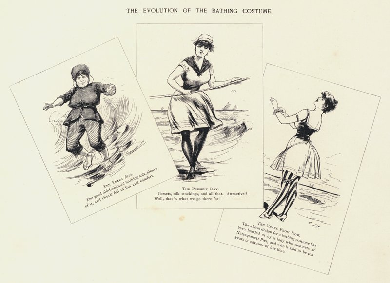 A fürdőruha evolúciója (litho) alkotó: C.J. Taylor